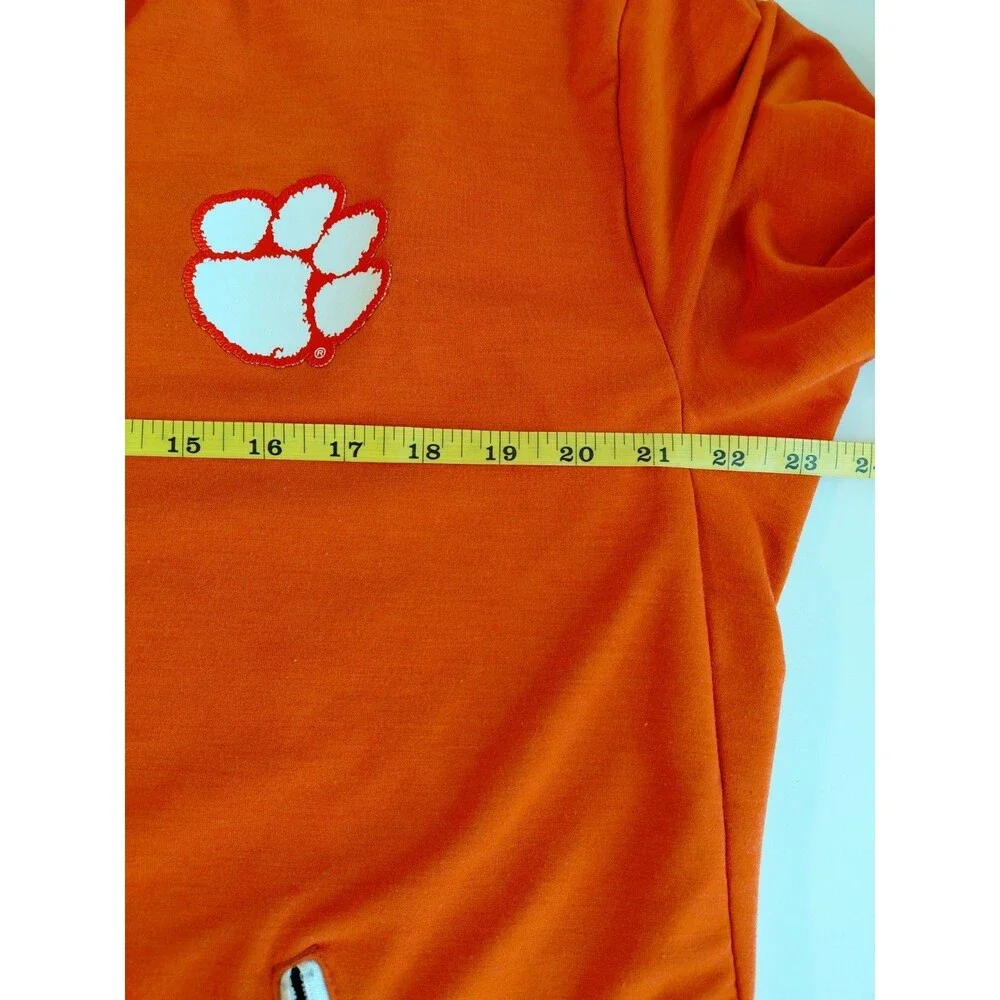 Nike Clemson Tigers Orange Size Large Dri-Fit Full Zip Jacket